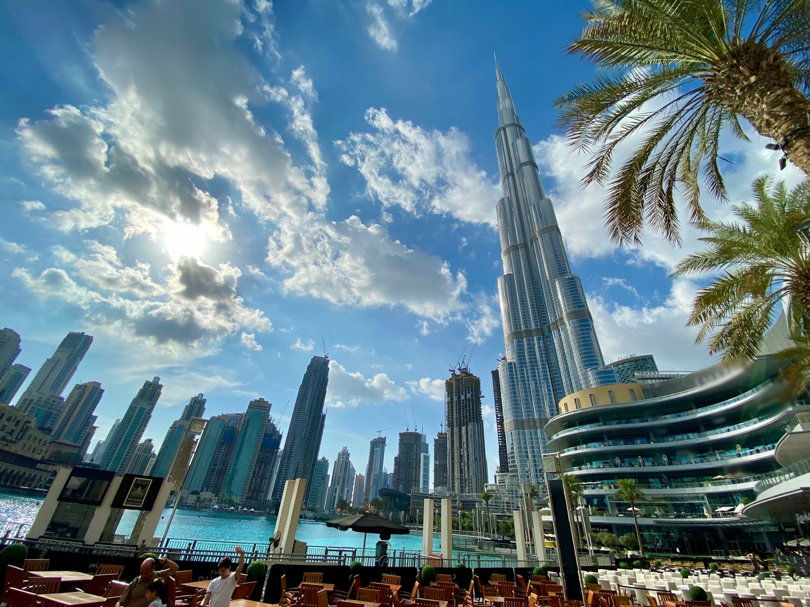 Dubai DIFC financial district towers with cityscape