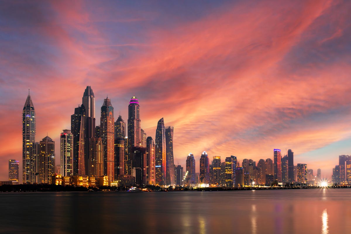 Dubai Marina and JBR skyline