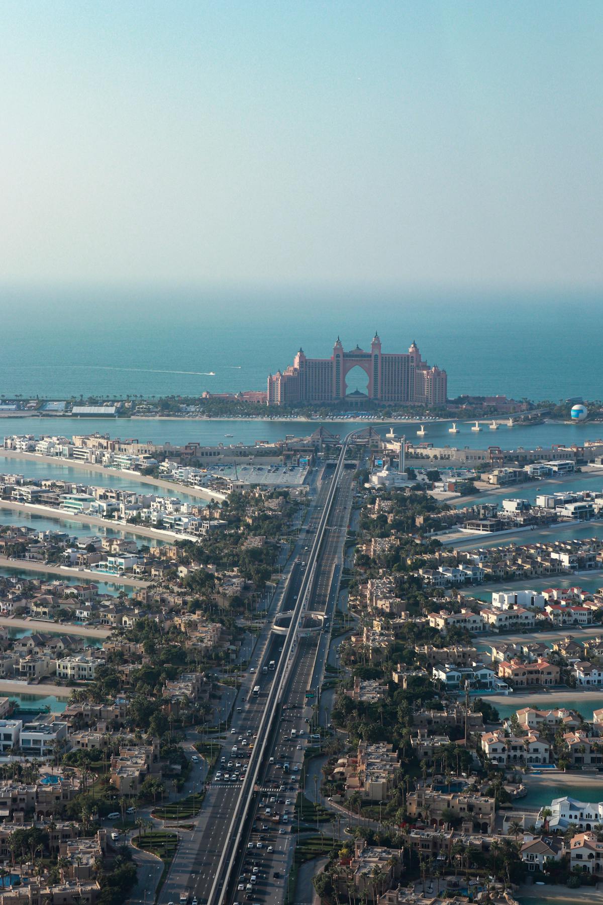 Palm Jumeirah aerial view